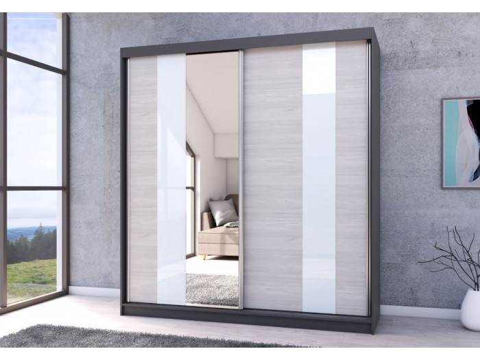 Гардероб с плъзгащи врати Multi 32 (корпус графит)